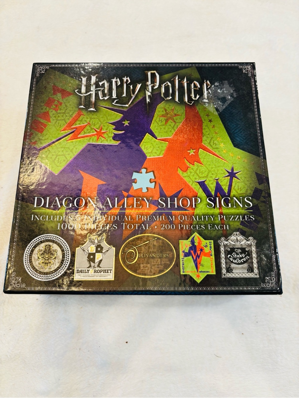 Harry Potter Diagon Alley Shop Sign 5 Jigsaw Puzzle H 8’ & W 8’